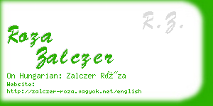 roza zalczer business card